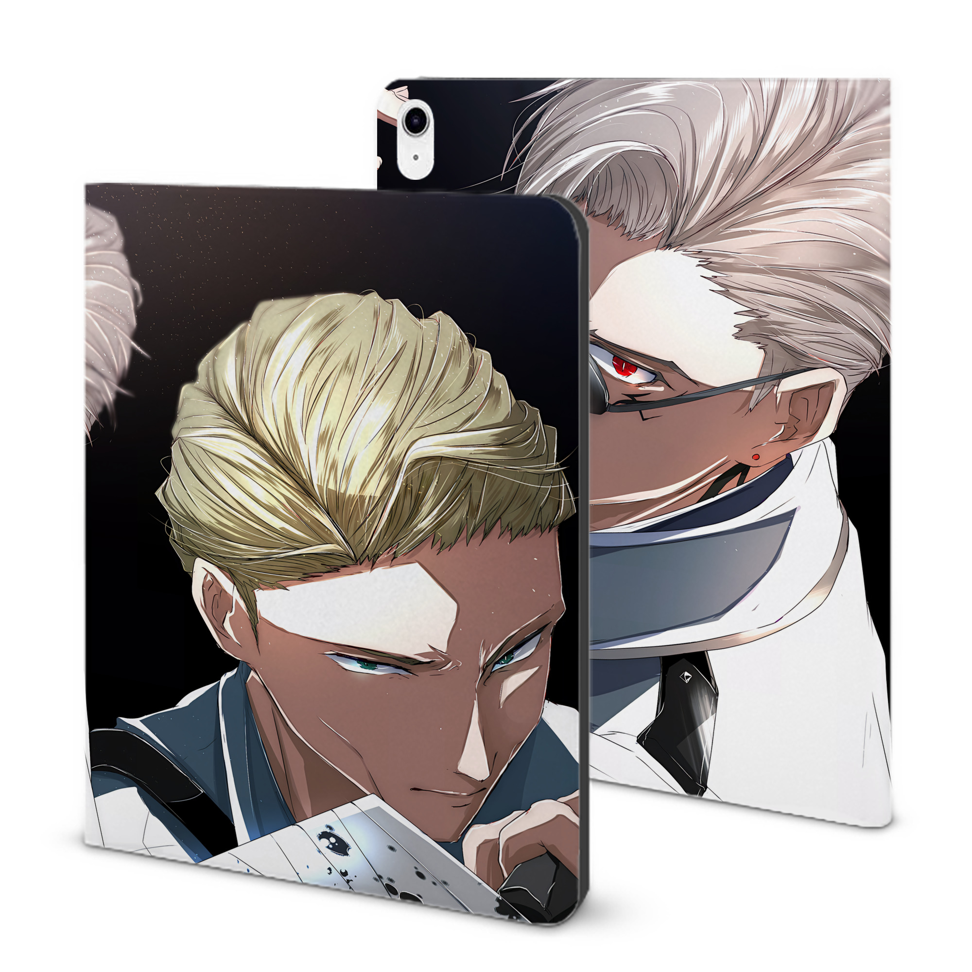 （画像用） 呪術廻戦 Jujutsu Kaisen IPad ケース ブック型 PUレザー TPU 耐衝撃 軽量 薄型 ペン収納なし 全面保護 IPad 各モデル対応